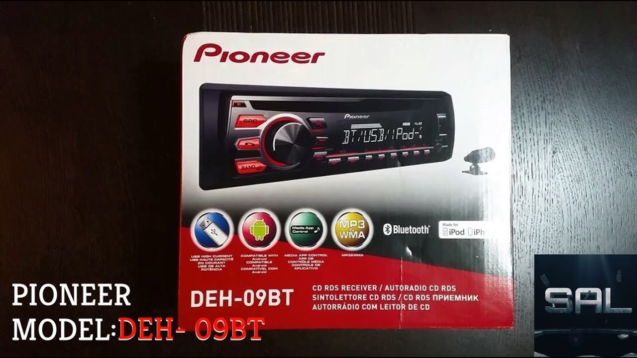 PLAYER AUTO PIONEER DEH-09BT UNBOXING#5