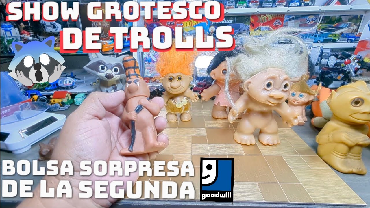 Bolsas sorpresa 🤔 grotesco desfile de TROLLS VINTAGE 😲👍🏼🦝