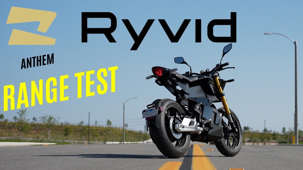 Ryvid Anthem - Real World Electric Motorcycle Range Test