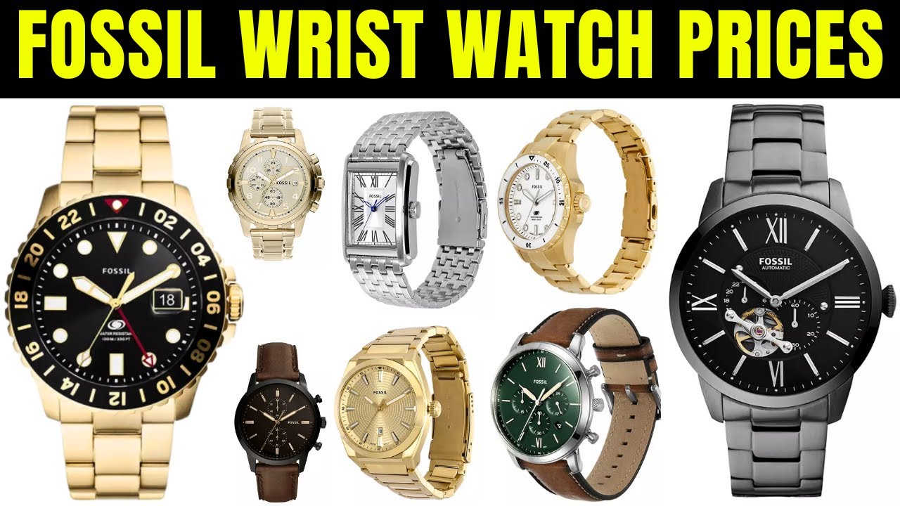 Fossil Wrist Watch Prices 2024 in Philippines for Men & Women | Leather, Silver Stainless Steel