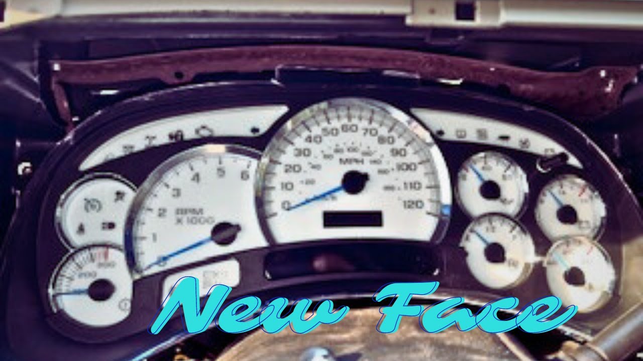 05 Tahoe Cluster upgrade | Transmission Temp gauge added | New face plate and Cadillac Bezel