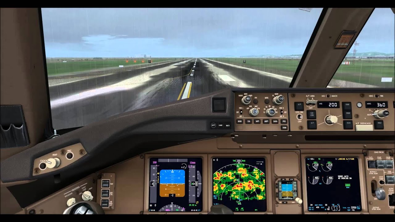 PMDG 777 weather radar test