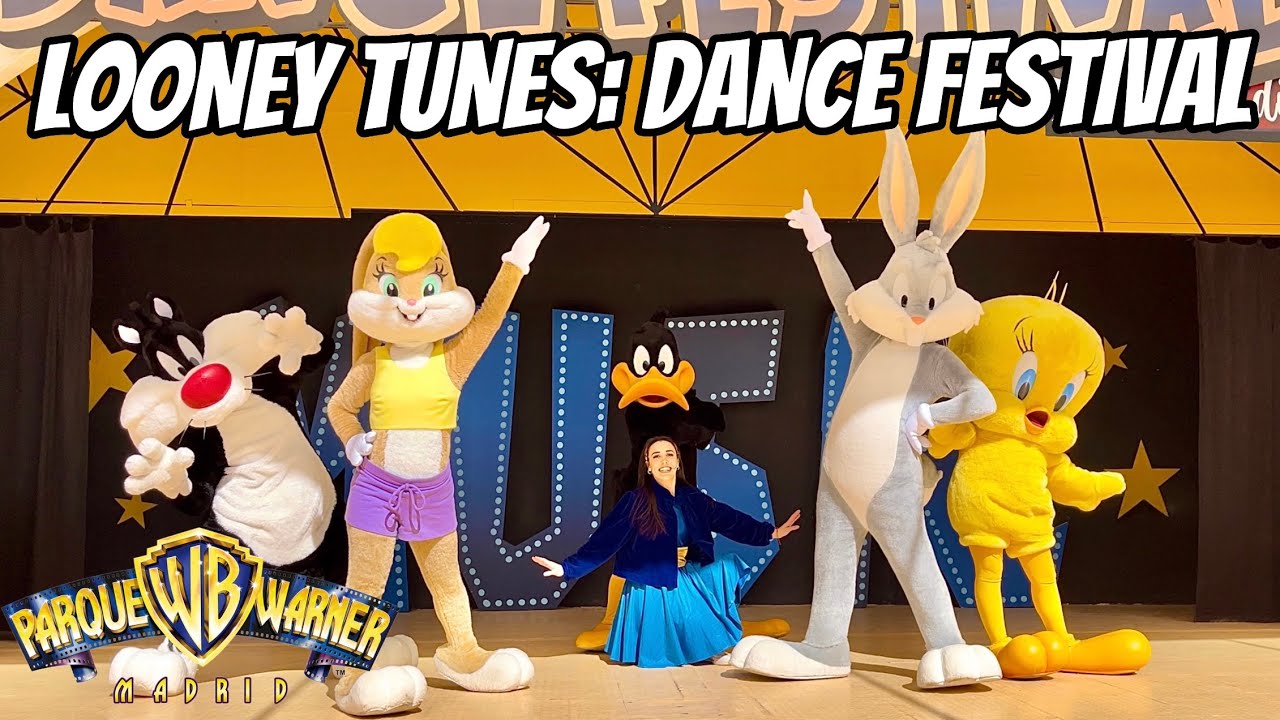 [4K] PARQUE WARNER - LOONEY TUNES DANCE FESTIVAL STARS EDITION