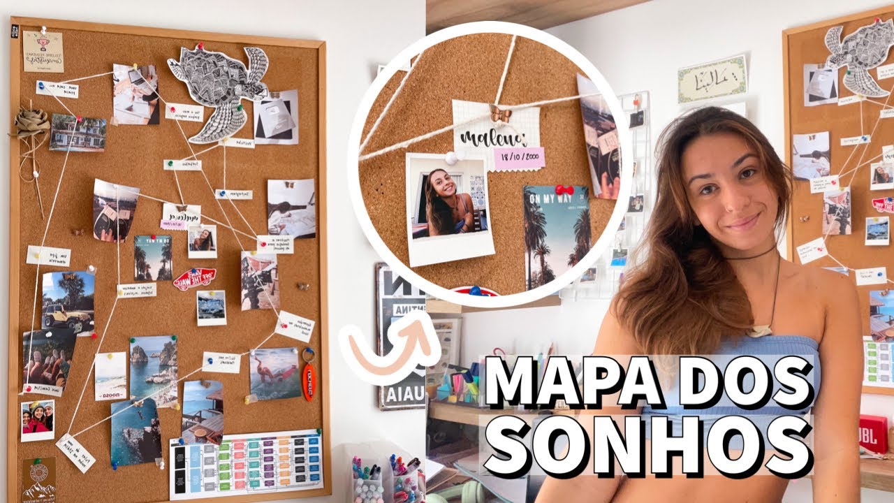 fiz um mapa dos sonhos em busca da *lei da atração* + papo sério sobre desmotivação