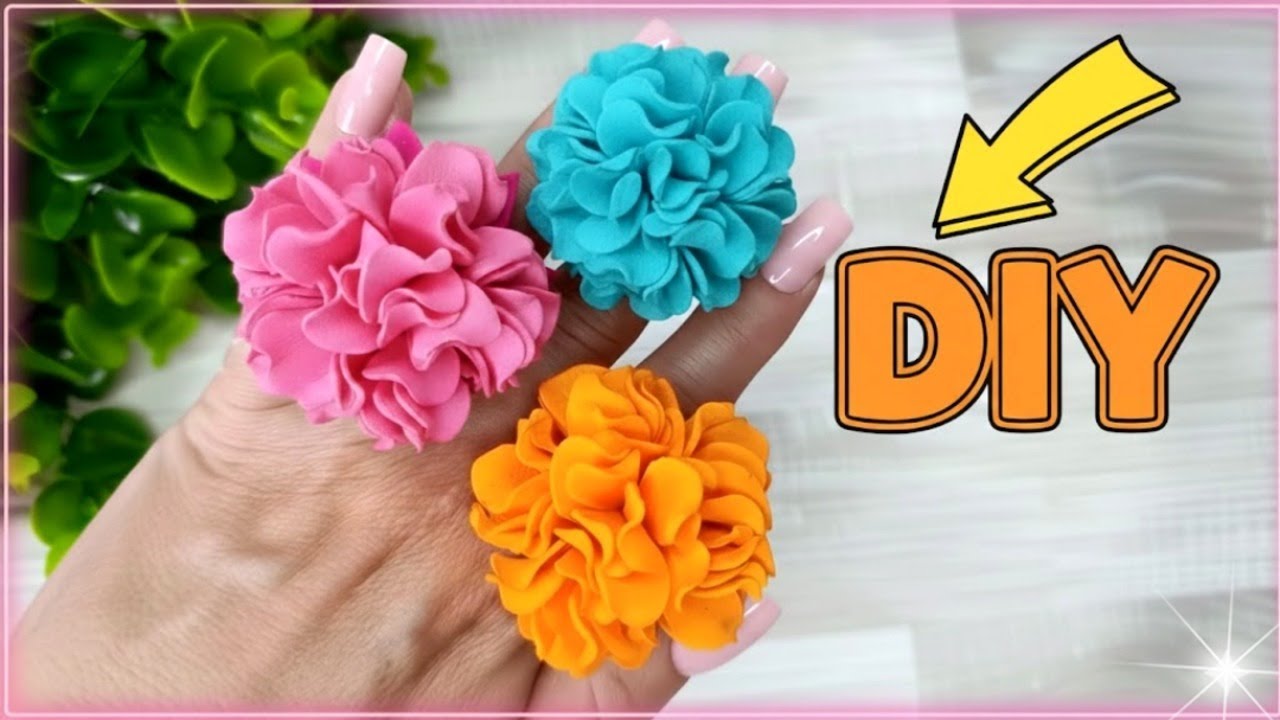 How to Make Beautiful EVA Foam Flowers🌸DIY Crafts