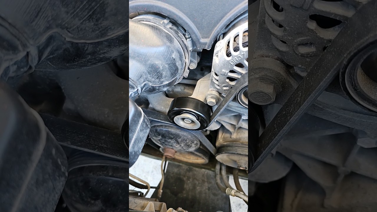 07-13 Silverado 5.3 6.2  squeaking sound idler pulley tensioner pulley replacement #chevy #07-13