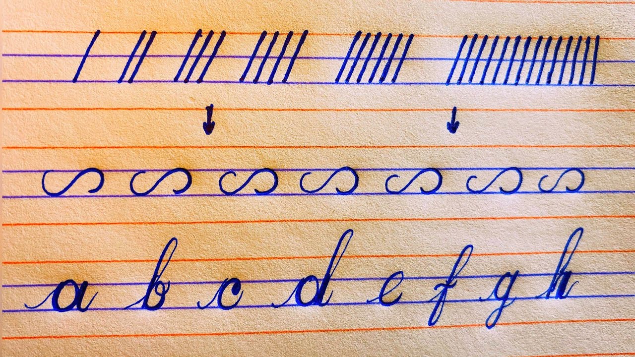 How to improve your English cursive handwriting | Handwriting basic strokes | cursive handwriting