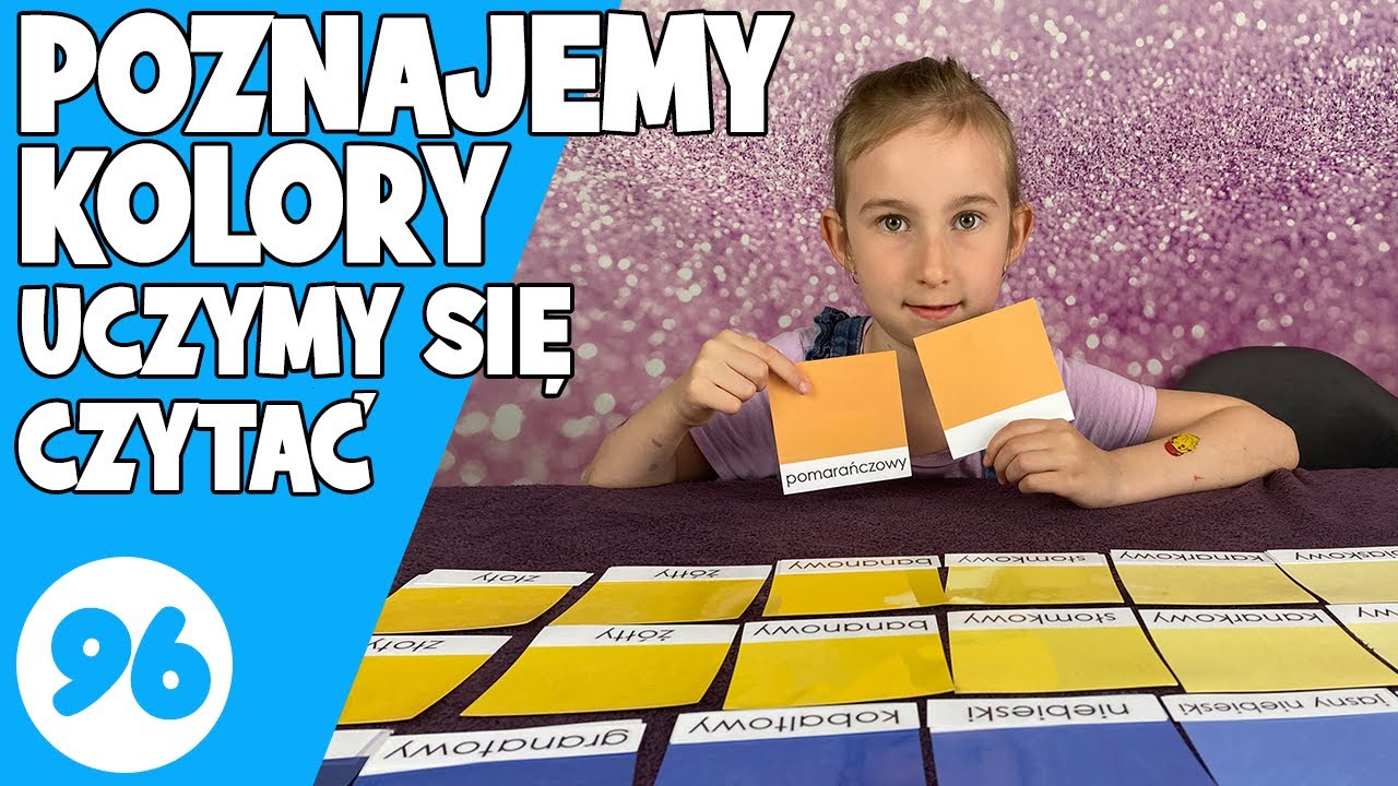 UCZYMY SIĘ KOLORÓW I CZYTANIA | Zabawa edukacyjna | Idealna Mama
