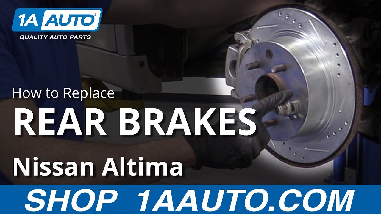 How to Replace Rear Brakes 02-17 Nissan Altima