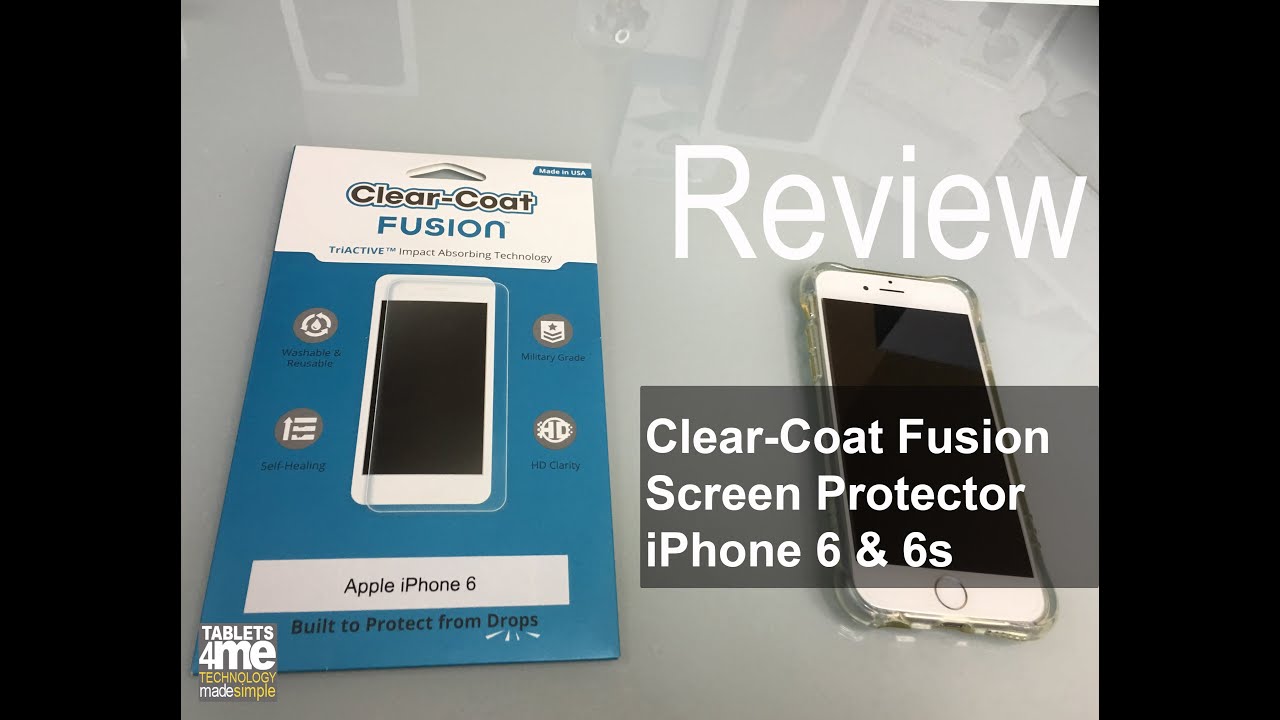 Clear-Coat Fusion Screen Protector for the iPhone 6s