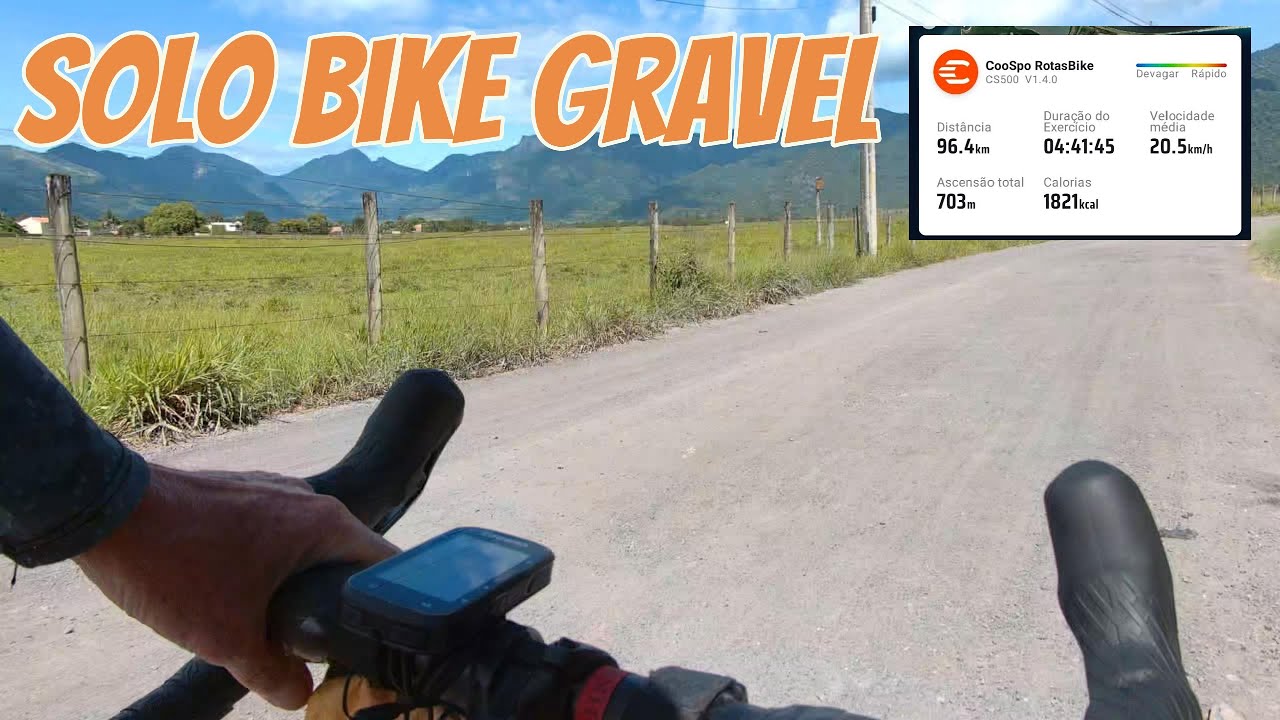 Uma terça-feira de pedal solo com a bike gravel.