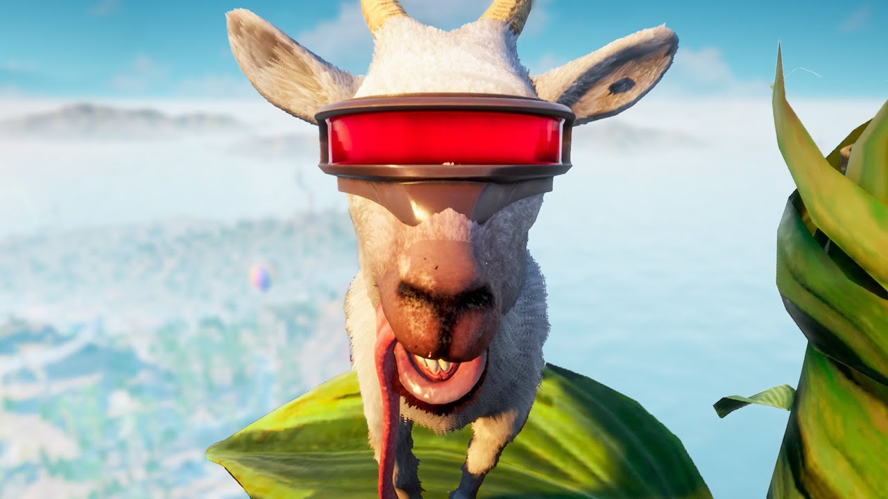 LASER EYE GOAT CLIMBS A MAGIC BEANSTALK - Goat Simulator 3 - Part 3 | Pungence