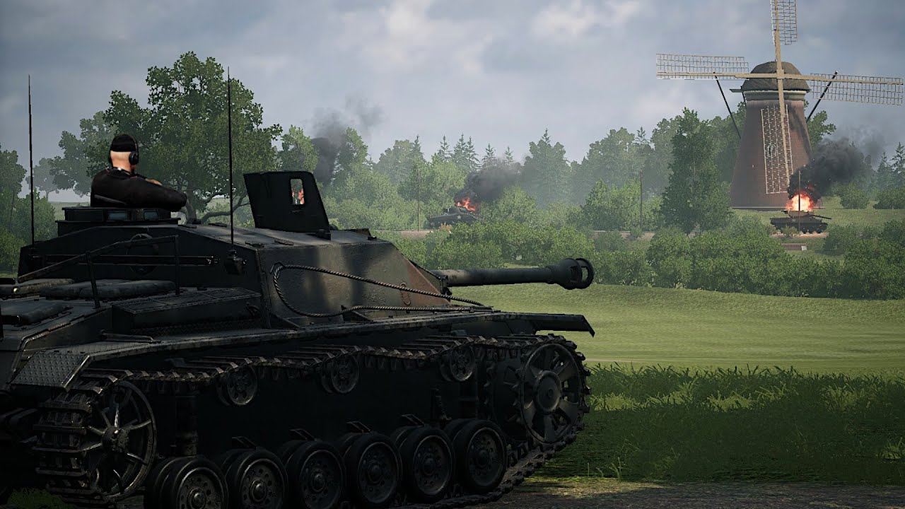 Post Scriptum - StuG III Highway Ambush [GER Comms/ENG Subs]
