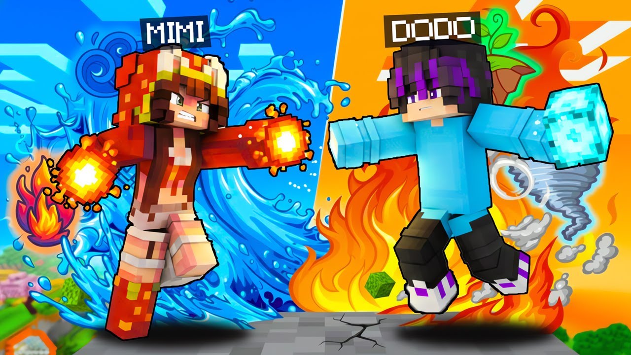DODO & MIMI BERTARUNG DENGAN KEKUATAN ELEMENTAL!! 😱🔥⚡ PERTARUNGAN PALING EPIC DI MINECRAFT