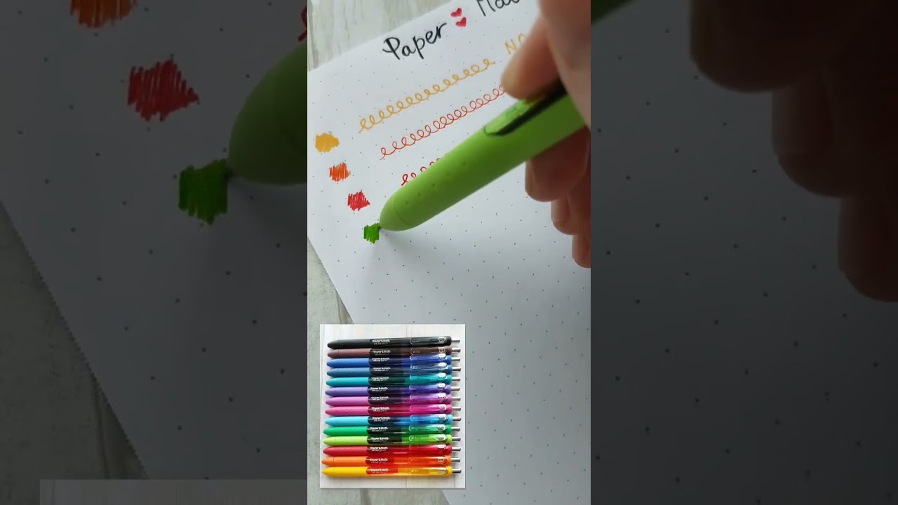 Paper Mate Ink Joy gel pens ✍️ 🥰 Swatches 🎶 💖 