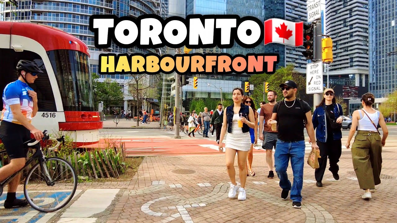 Toronto Waterfront Walking Tour 2026 | CN Tower & Harbourfront Downtown Toronto Canada 4k