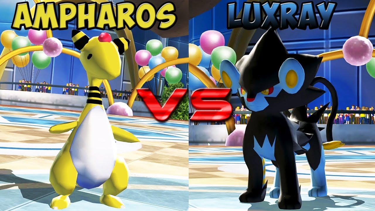 Pokemon battle revolution - Ampharos vs Luxray