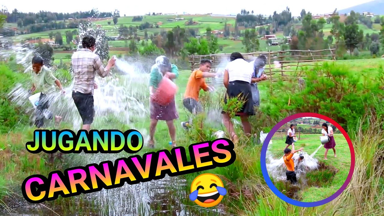 JUGANDO CARNAVALES 😂 - Jv Aventura & Comedia / CARNAVALES DE HUAMACHUCO 2021- videos graciosos