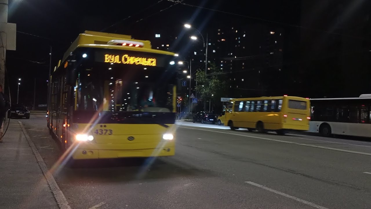 Поїздка на Тролейбусі БОГДАН-Т90117, Б/Н №4373, маршрут (В ДЕПО)