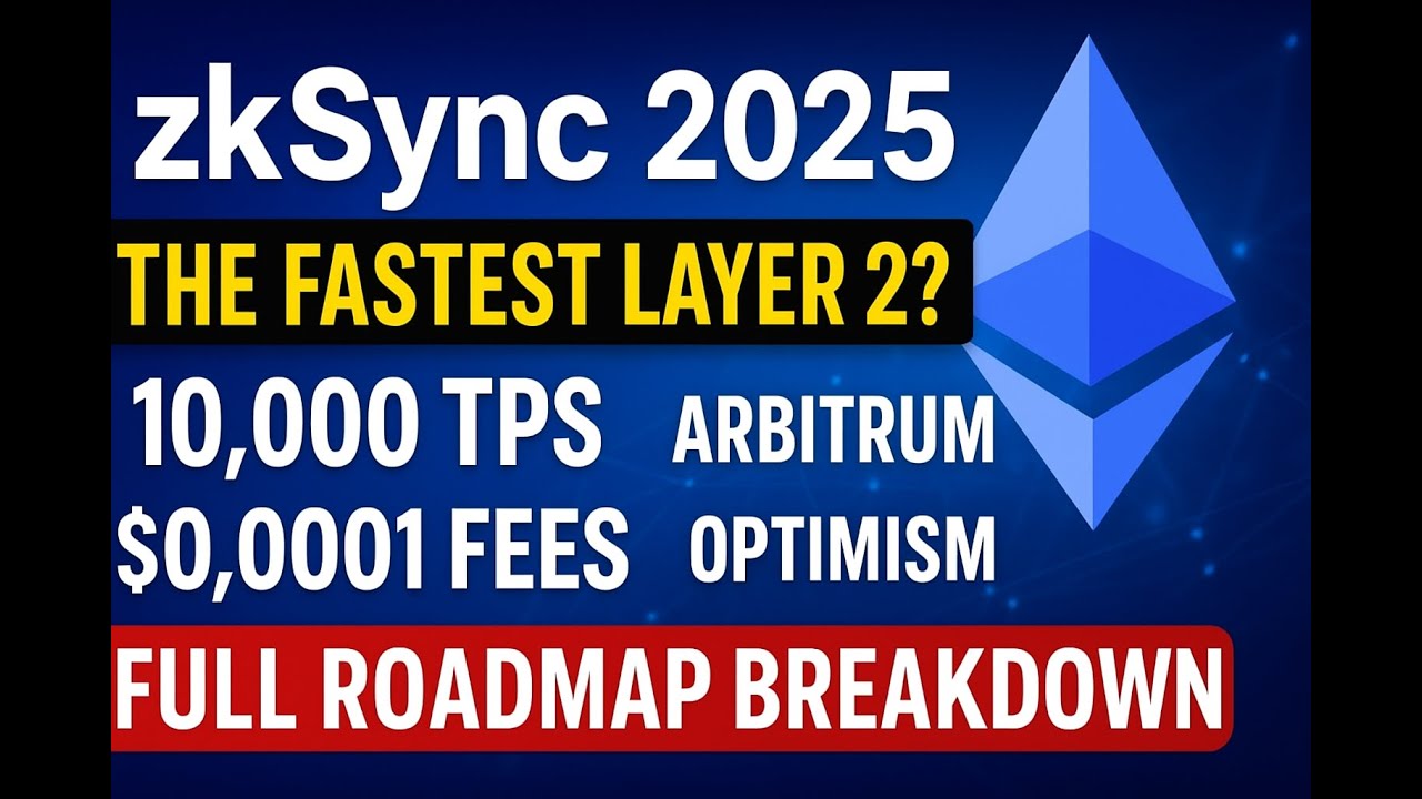 zkSync (ZK) The Fastest Layer 2? 10,000 TPS vs Arbitrum & Optimism | Full Roadmap Breakdown