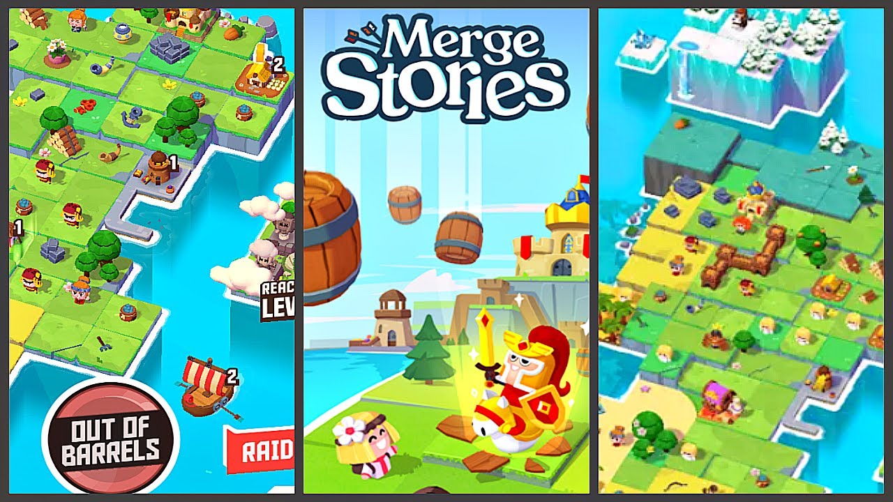 Merge Stories - Merge, Build and Raid Kingdoms! (Gameplay Android)