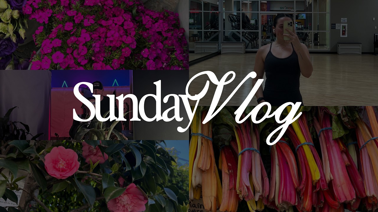 SUNDAY RESET VLOG | church, farmers market, meal prep + chats