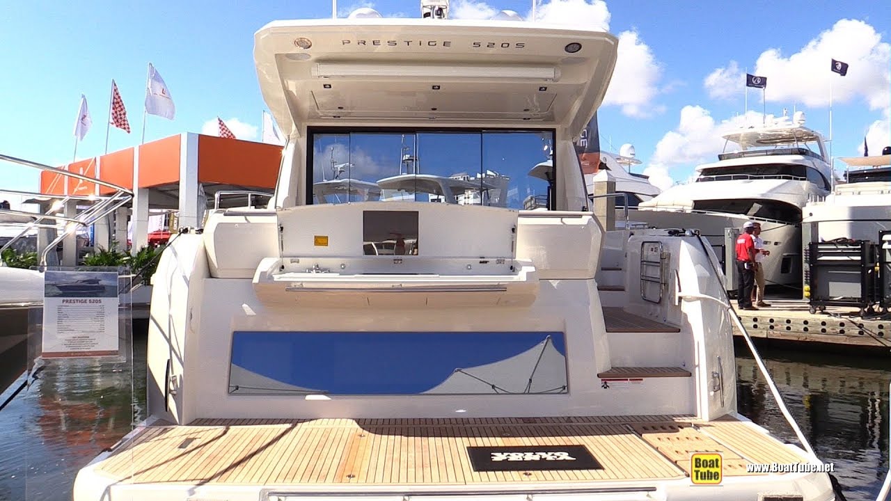 2020 Prestige 520 S Luxury Yacht - Walkaround Tour - 2019 Fort Lauderdale Boat Show