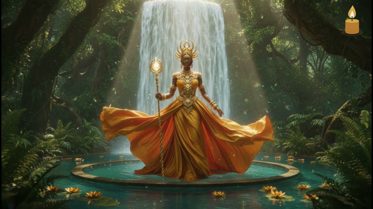 MAMÃE OXUM: Sinta a Pureza das Cachoeiras de Oxalá! 🙏💛