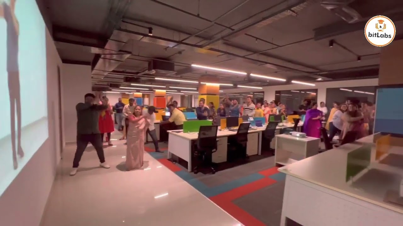 Rock stars from bitLabs, Symphonize and TekWorks, dancing on the eve of International Dance Day 🕺💃