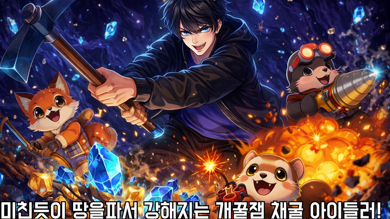 미친듯이 땅을 파서 강해지는 딸깍 채굴 개꿀잼 아이들러 등장! (Kin and Quarry)