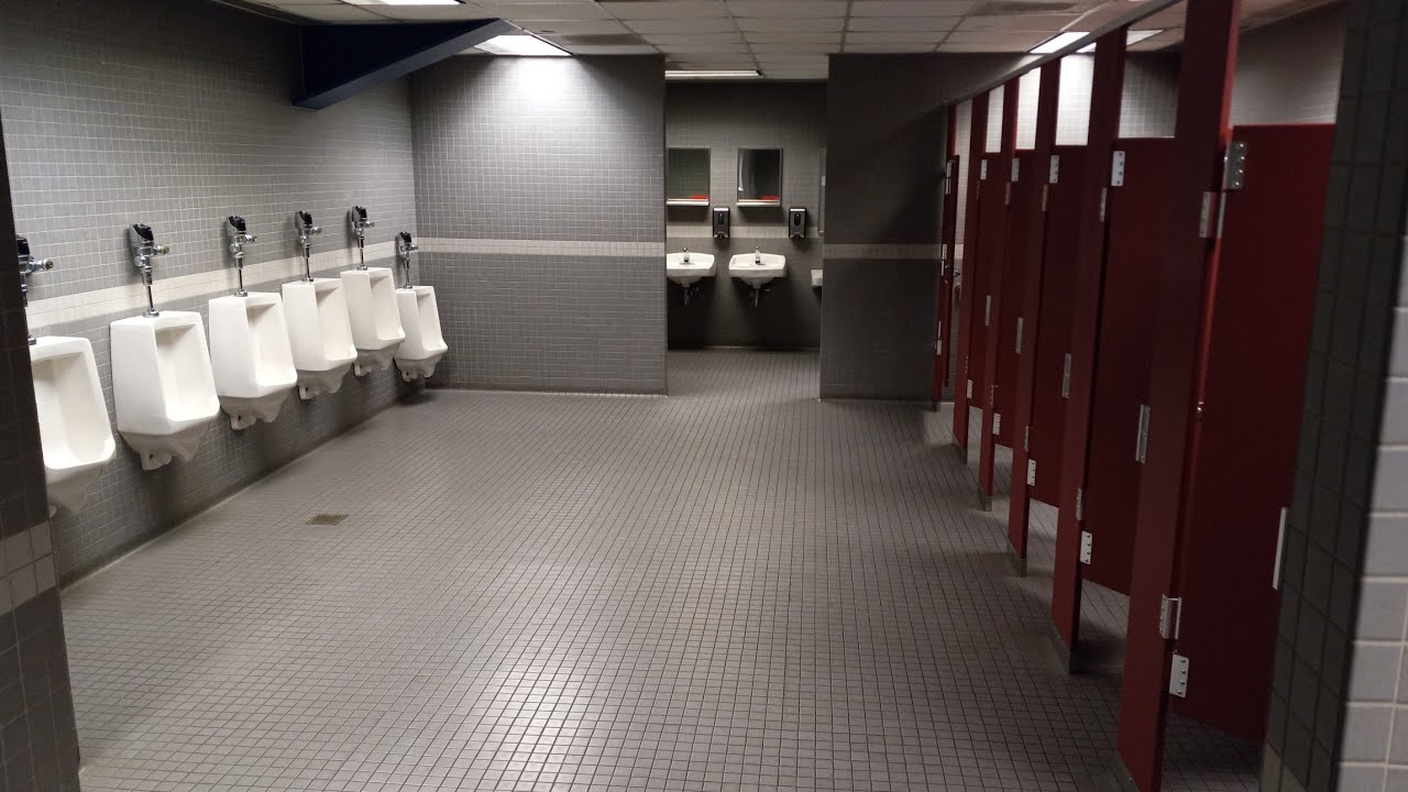 Large Convention Center Restroom