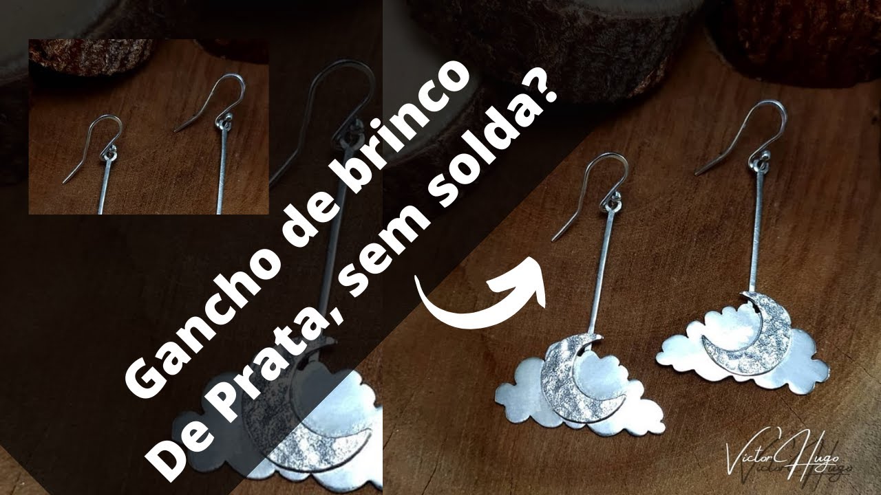 Como fazer Gancho de brinco de prata TUTORIAL dicas de ourives