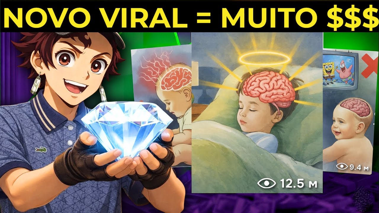 ADEUS SUB EMPREGO! Copiei um Canal Dark de Mamães pra Monetizar Rápido com IA (MINA DE OURO)