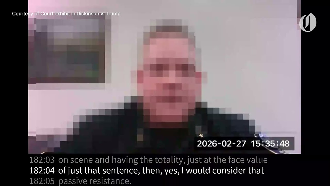 Videotaped deposition in Dickinson v. Trump