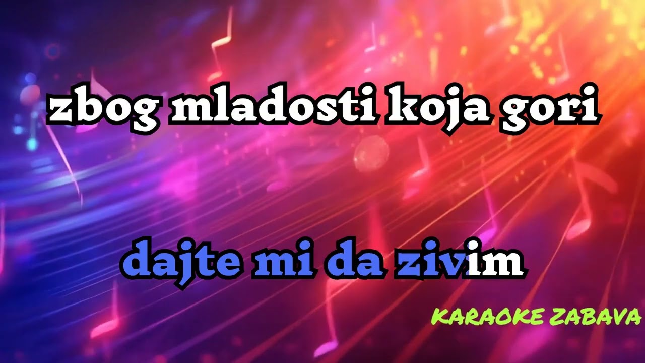 Dajte mi da zivim - UZIVO - cover - Mitar Miric - *KARAOKE*