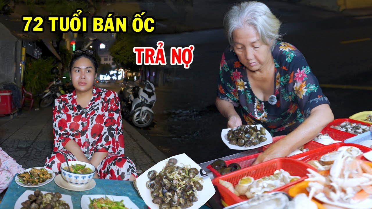 Ngoại 74 tuổi bán ốc trả nợ và nuôi 2 con trai - DIVA Cát Thy - Ẩm thực Cha Rồng