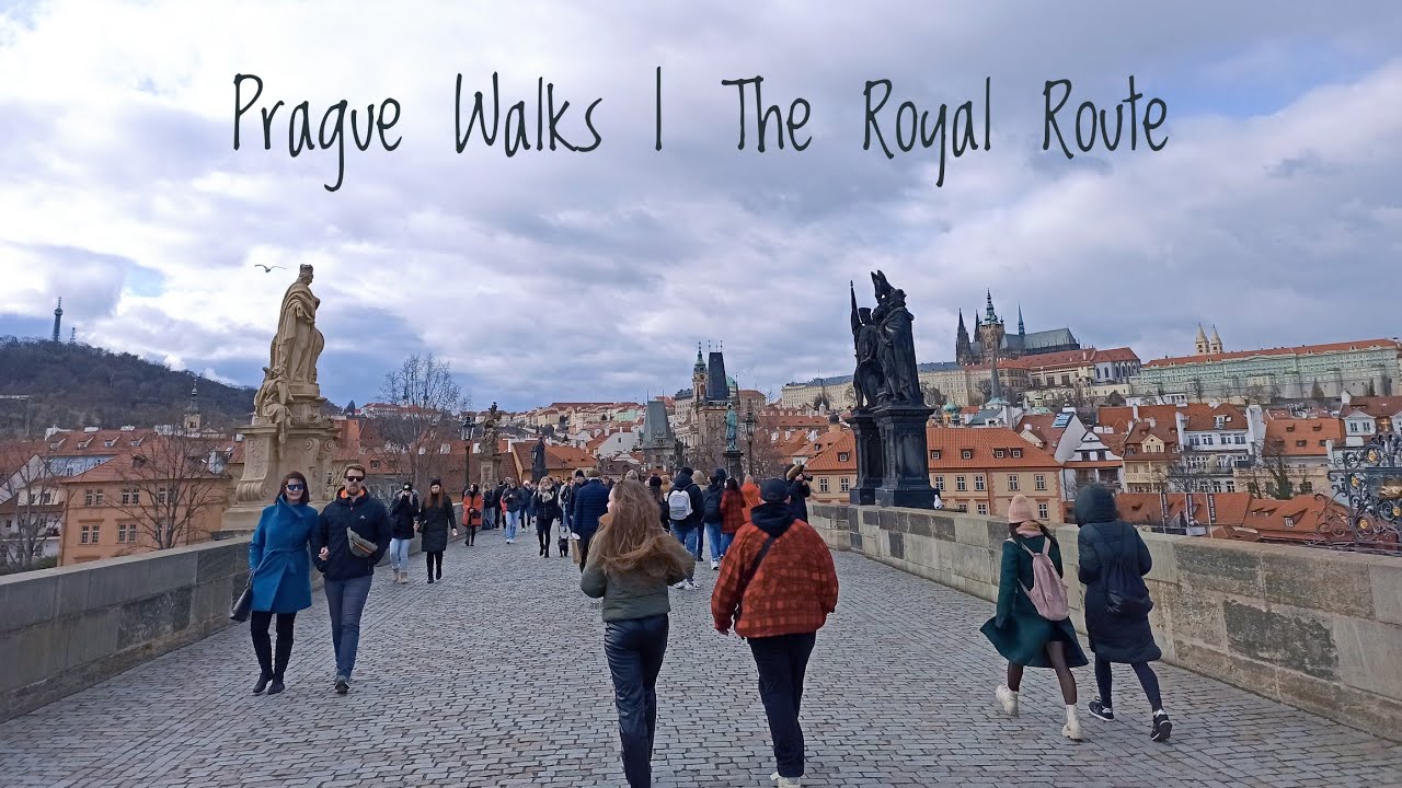 Prague Czech Republic / Walk the most famous touristic route 