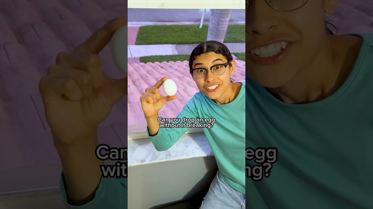 #Sponsored Egg Drop Experiment 😱🥚@GoogleGemini