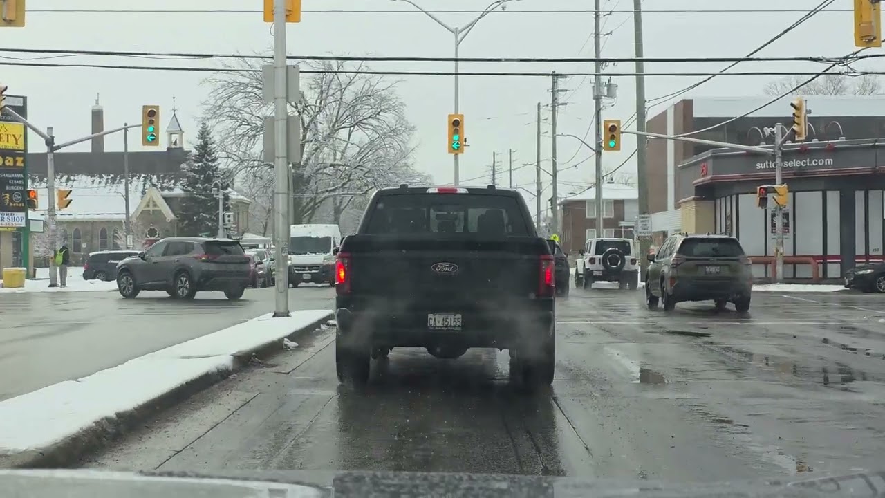 Winter Is STILL Here! ❄️ 25-Minute Scenic Morning Drive | London ON Canada 🇨🇦