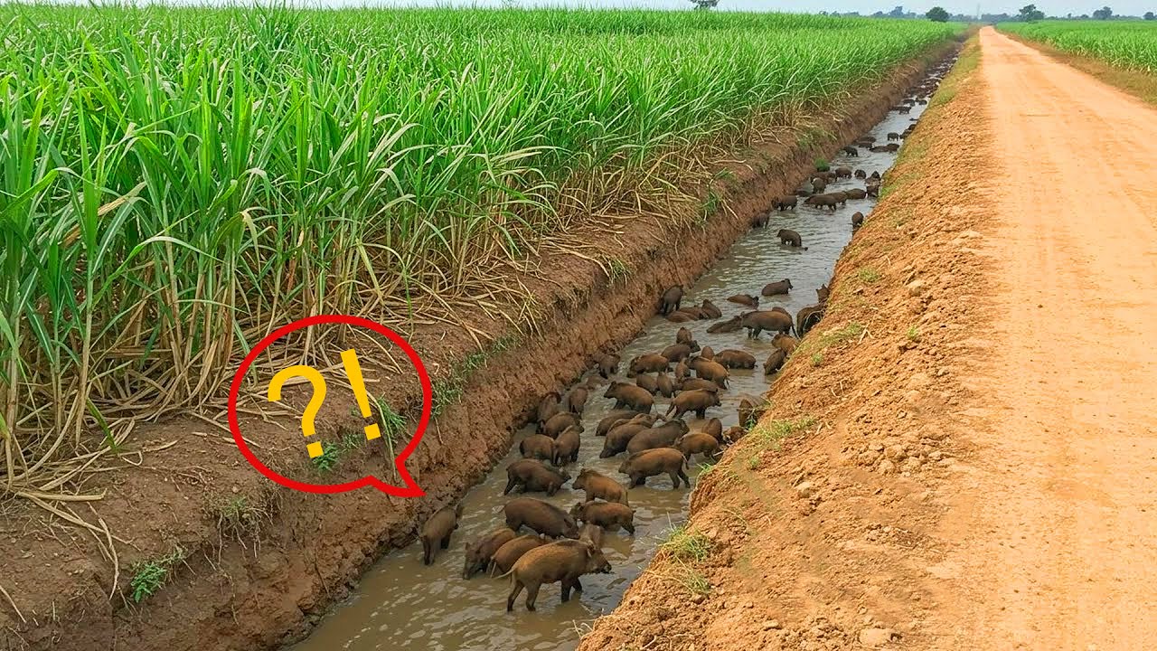 Farmers’ Ingenious Ditch Strategy to Outsmart Wild Boars on Their Farms