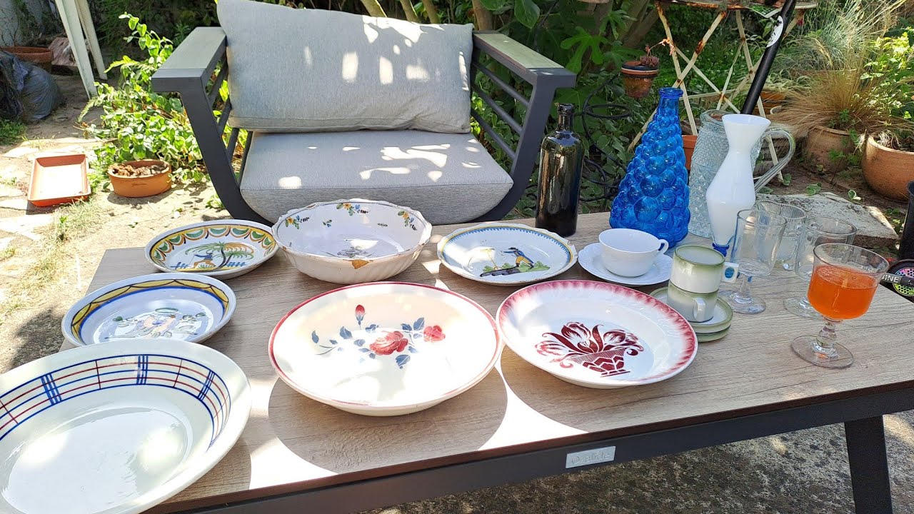 Vieille vaisselle et verre ancien : l'été s'annonce bien !