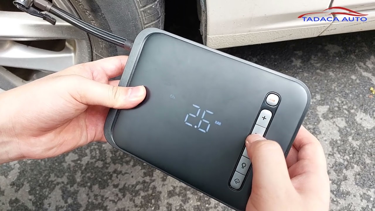 Hướng dẫn sử dụng bơm lốp kiêm kích bình ô tô Baseus đa năng chính hãng-Tadaca Auto