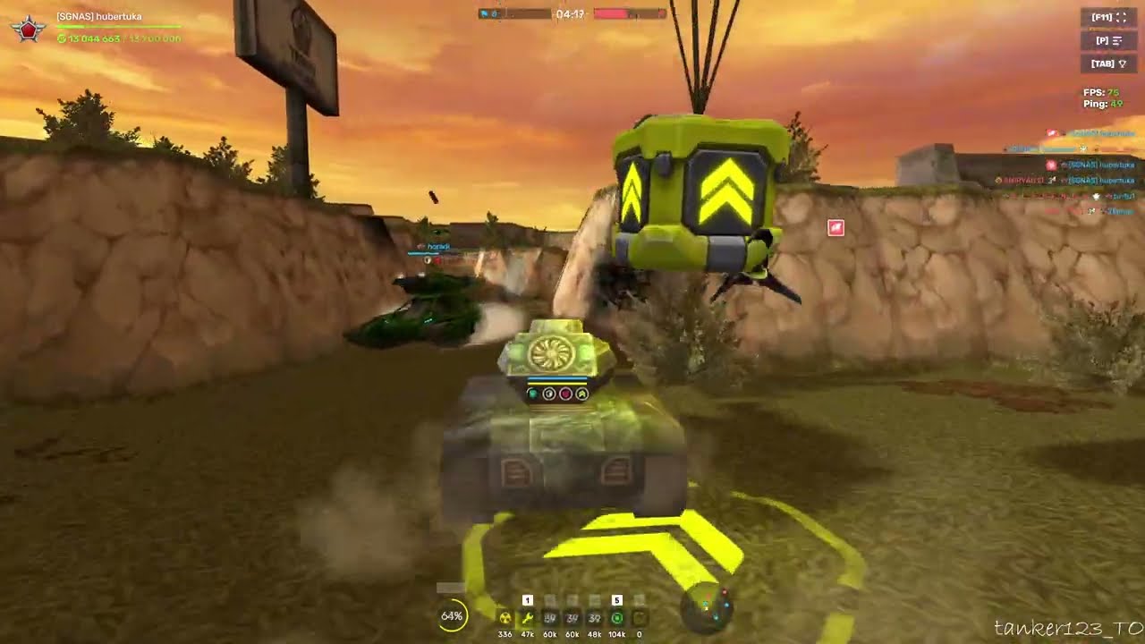 Tanki Online Freeze Legacy Skin High-Pressure Pump Augment and Hornet Legacy Skin gameplay