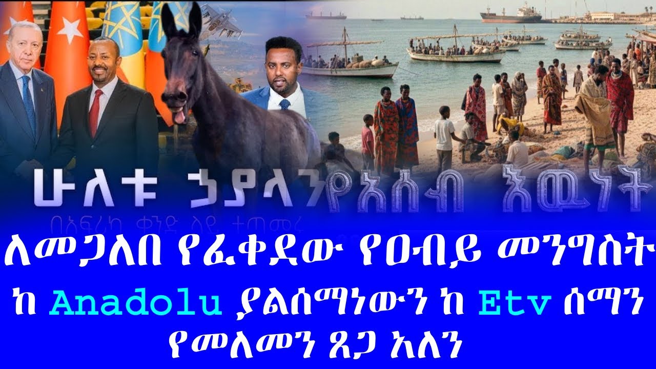 #ለመጋለበ የፈቀደው የዐብይ መንግስት #ከ Anadolu ያልሰማነውን ከ Etv ሰማን #የመለመን ጸጋ አለን