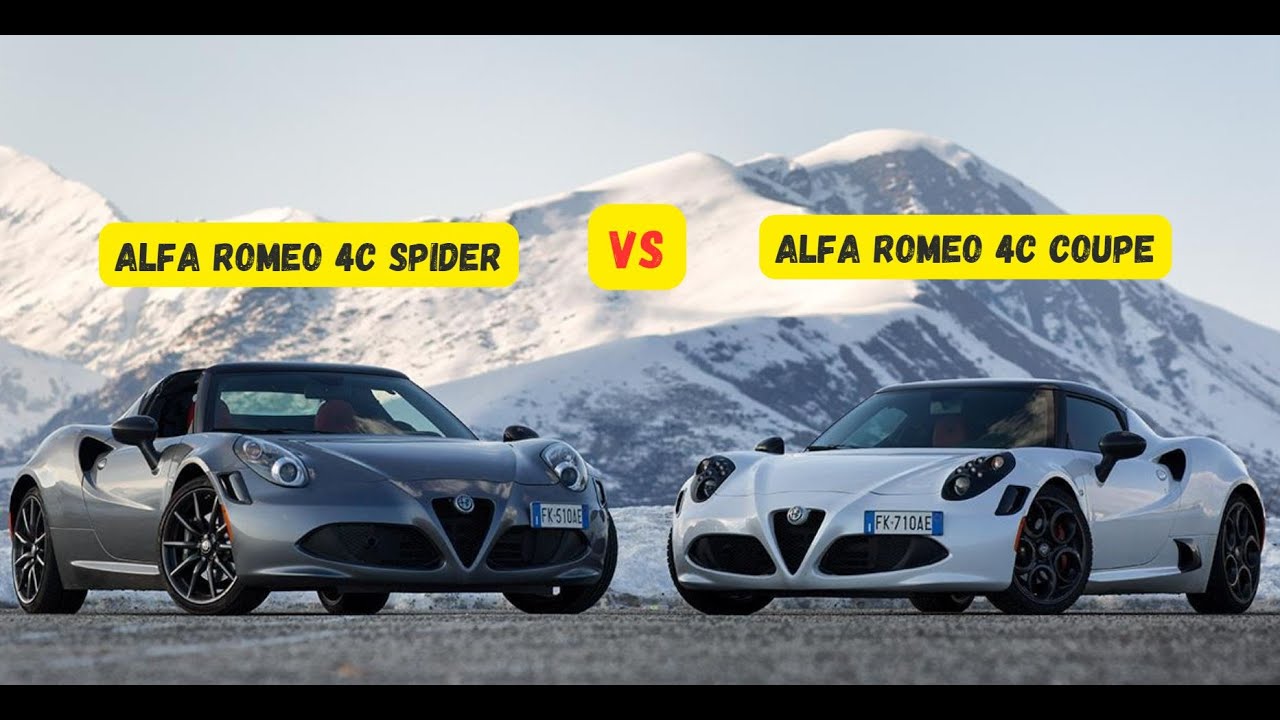 Alfa Romeo 4C Coupe VS 4C Spider: the double test drive