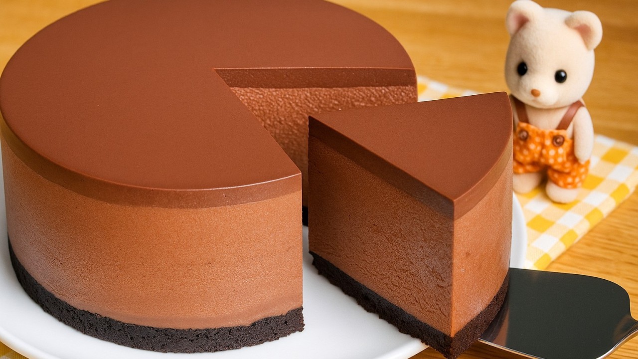 Turn a Few Simple Ingredients Into This Silky Chocolate Mousse Cake - Easy & Creamy No Bake Dessert