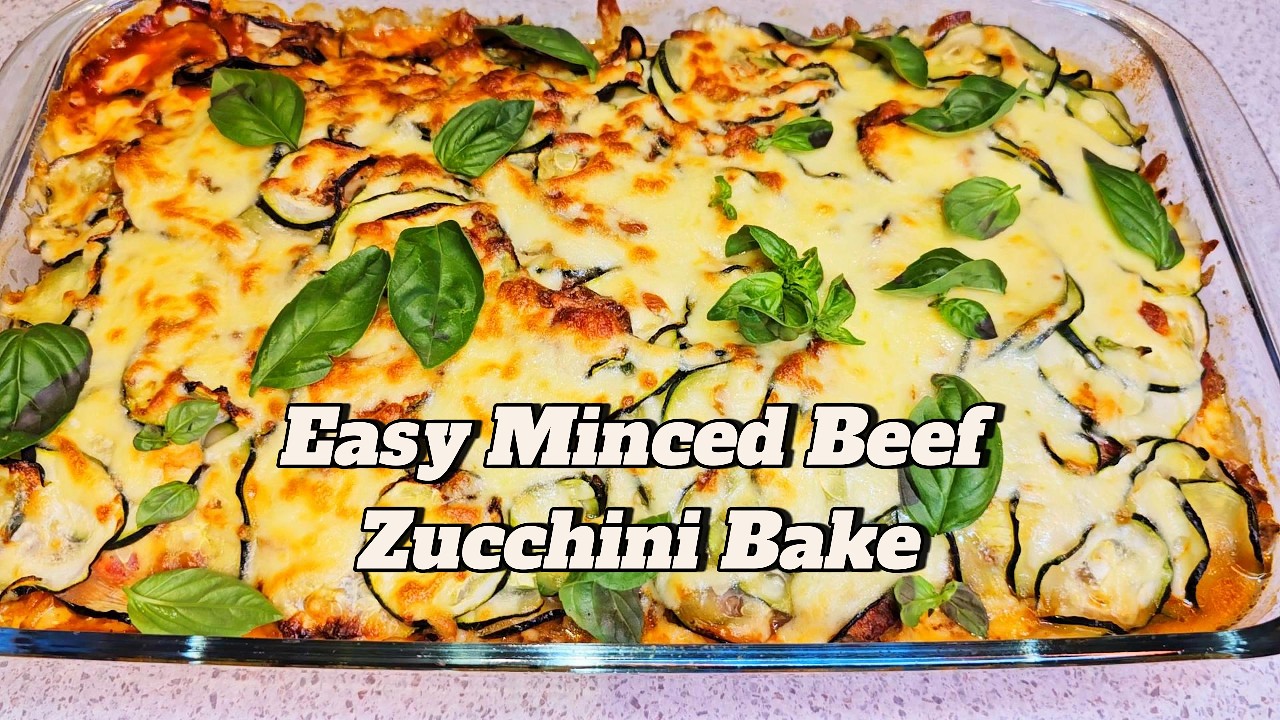 Easy Minced Beef Zucchini Bake