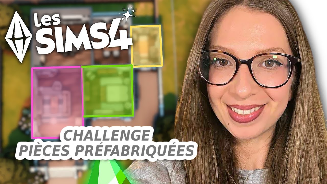 Je rénove des pièces préfabriqués pour construire une maison ! Challenge Construction Sims 4