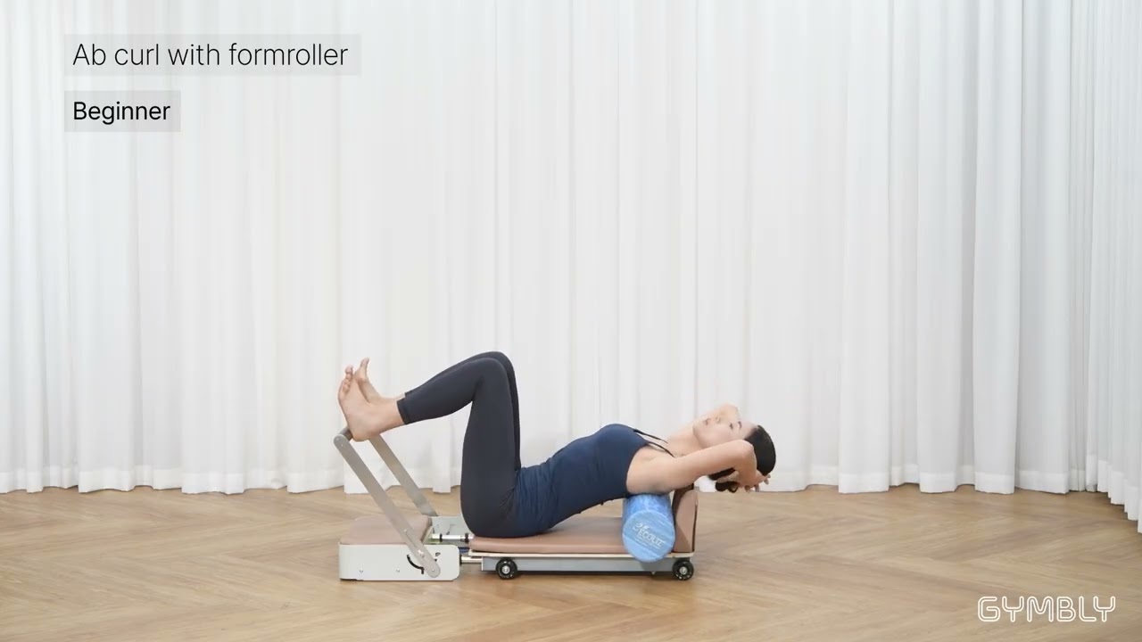 Gymbly Beginner Ab curl with formroller