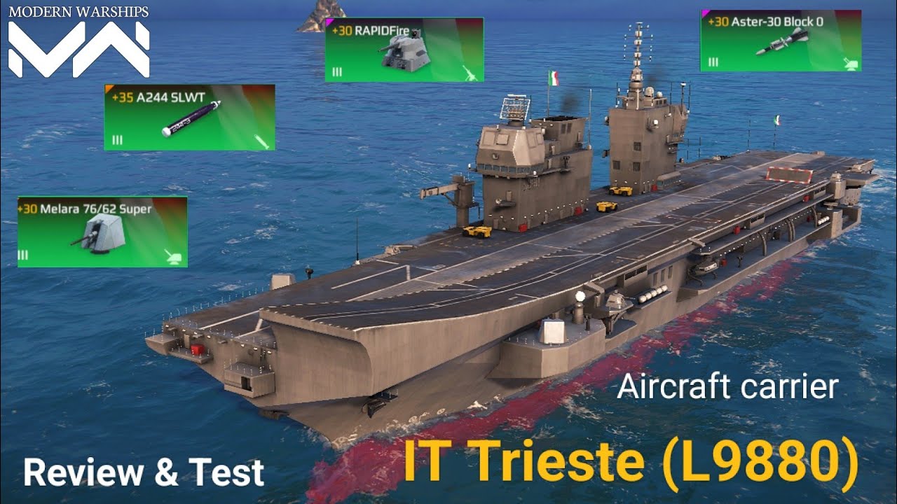 IT Trieste (L9880) - New Aircraft Carrier Review - Modern Warships